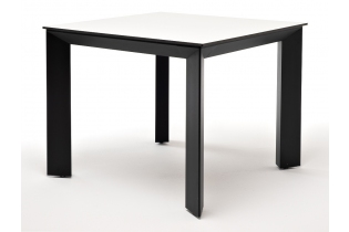 MR1001120 обеденный стол из HPL 90х90см, цвет молочный, каркас черный